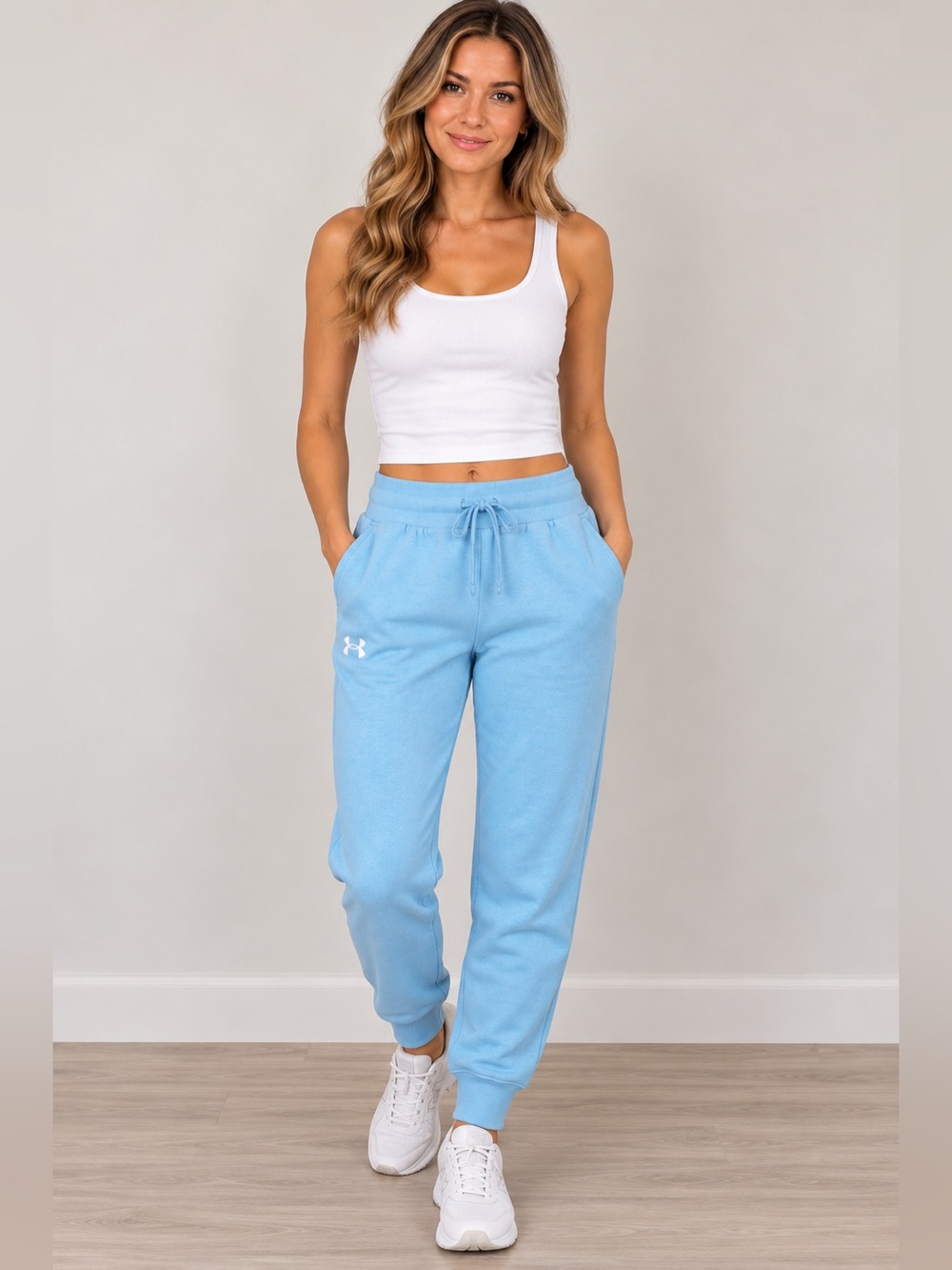 Under Armour Women's Sky Blue Fleece Joggers